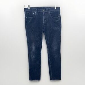 BONOBOS Navy 5 Pocket Stretchy Corduroy Straight Fit Sz 32 x 32 (Actual 34 x 30)